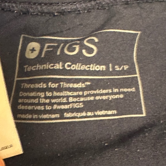 FIGS Women Scrub Pants | Zamora Jogger Navy Blue S Petite Nurse Workwear Medical - Picture 11 of 11